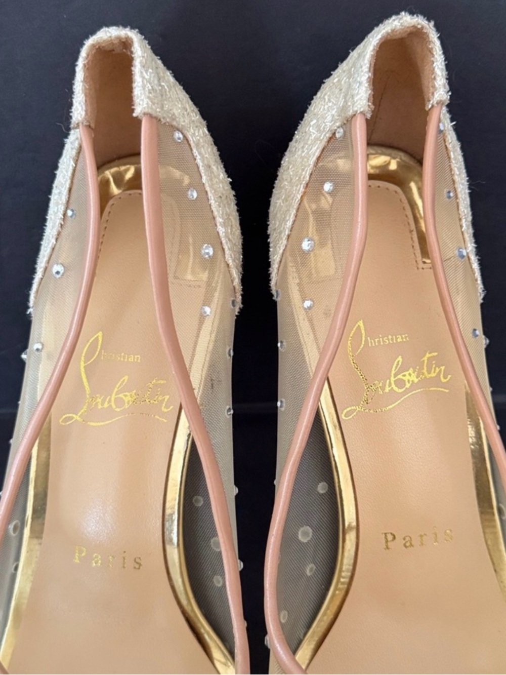 Christian Louboutin Follies Strass 100 pumps - Picture 6 of 17